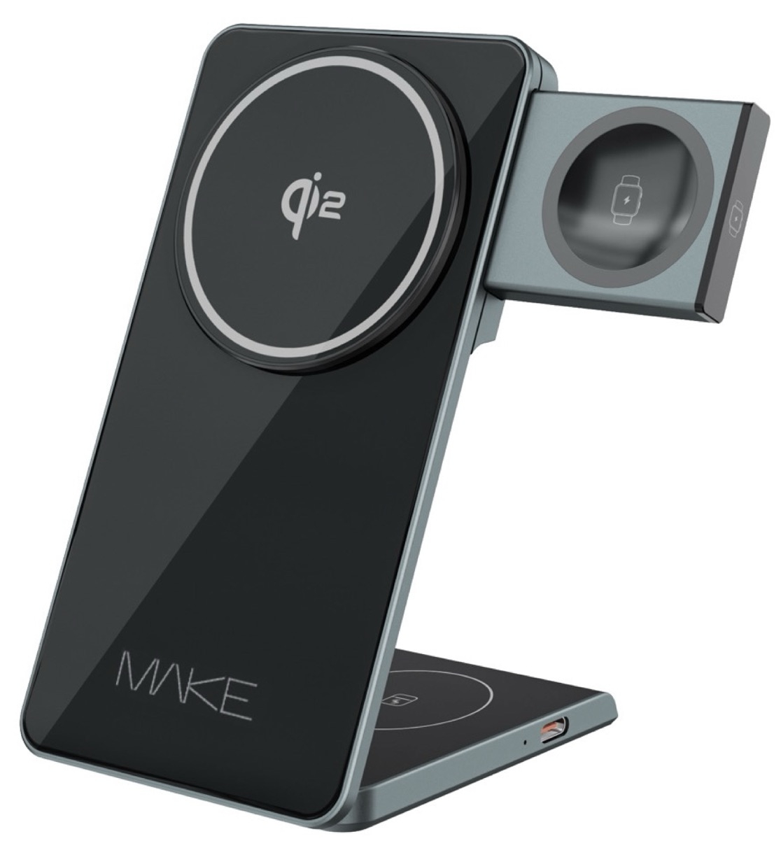 Беспроводное зарядное устройство MAKE Qi2 3в1 15W PS3 (MQI-P102WH) - Фото 1