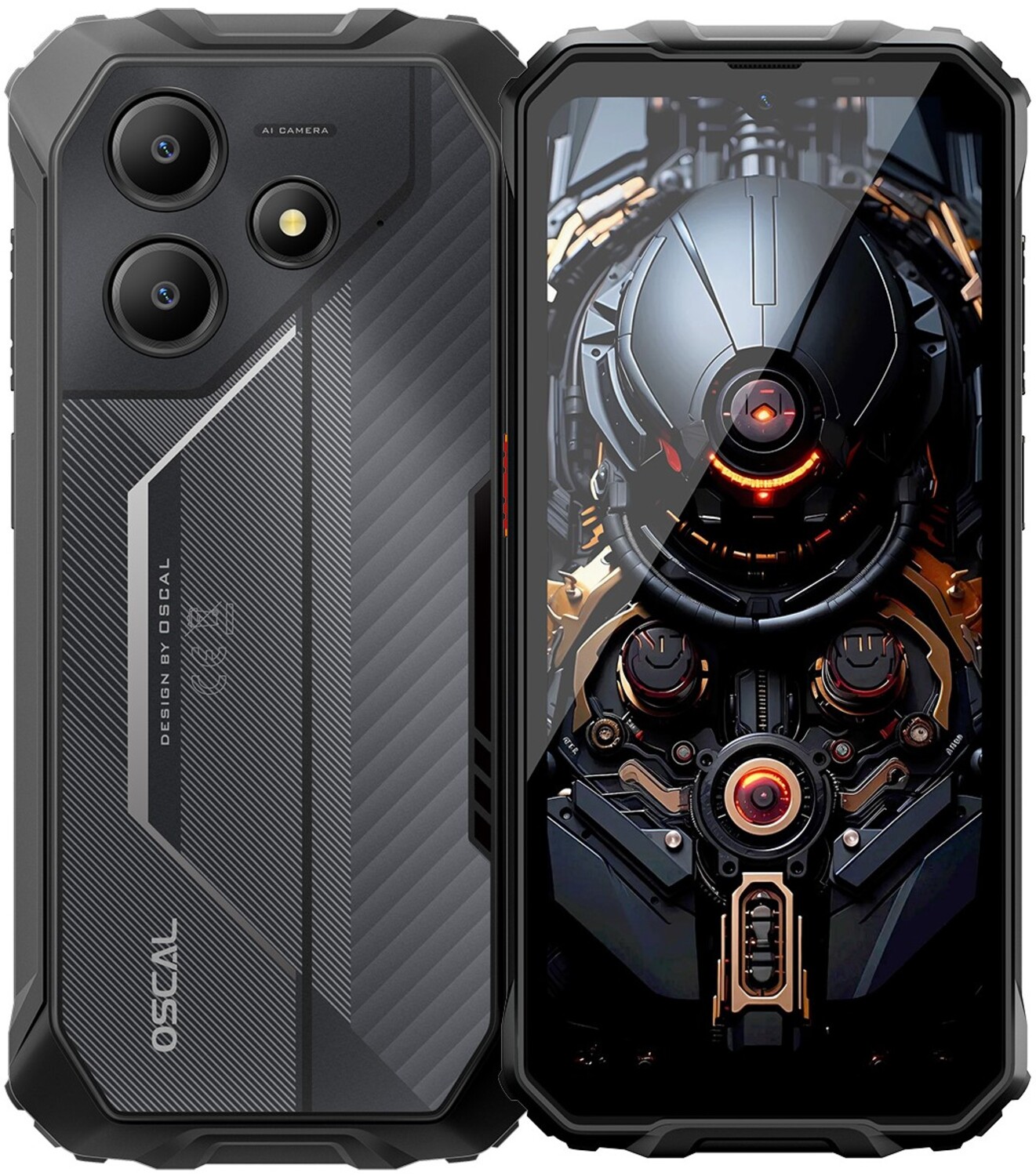 Смартфон Oscal Marine 2 8/256GB Black - Фото 1
