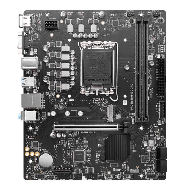 Материнская плата MSI PRO H610M-E DDR4 - Фото 1