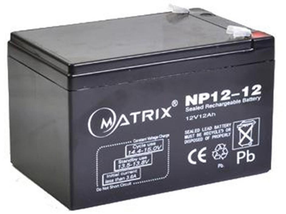Аккумулятор для ИБП Matrix 12V 12AH (NP12_12) - Фото 1