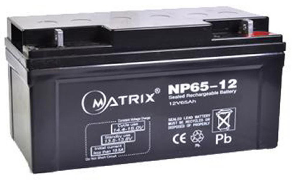 Аккумулятор для ИБП Matrix 12V 65AH (NP65-12) - Фото 1