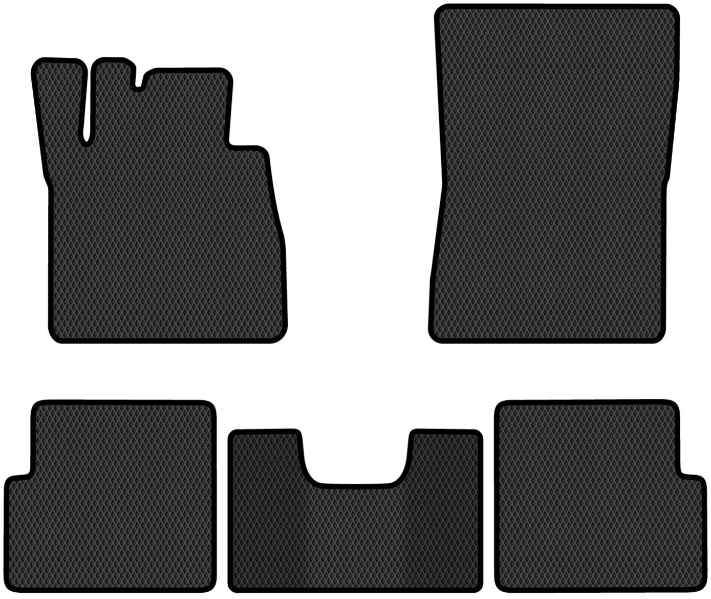 EVA коврики в салон авто EVAtech для G-Class (W463) (Gelandewagen) (with glass-holder) Mercedes-Benz 1990-2018 2 поколение SUV EU MB11800C5RBB - Фото 1