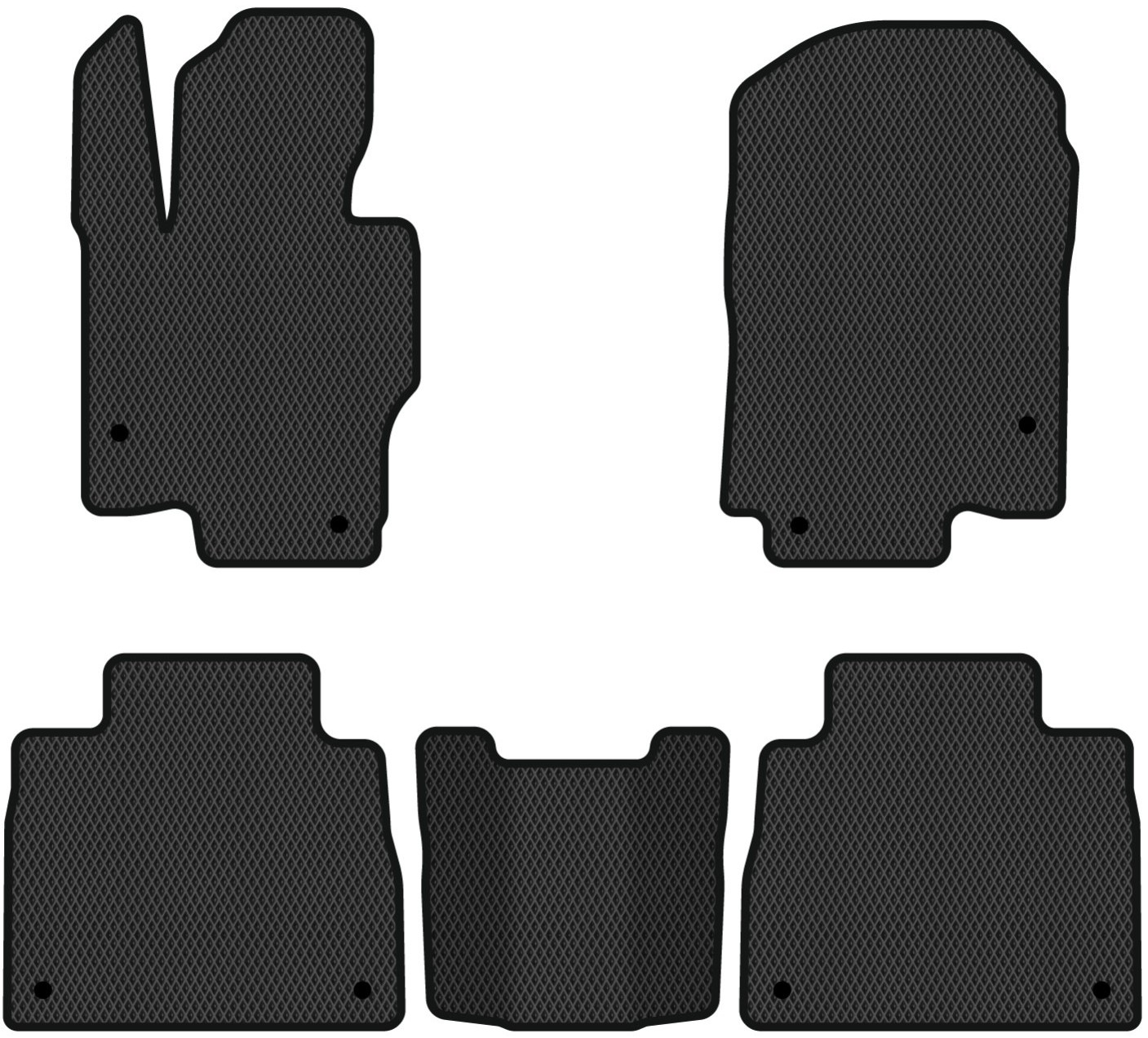 EVA коврики в салон авто EVAtech для GLS-Class (X167) 7 seats Mercedes-Benz 2019 3 поколение SUV EU MB1678C5MS8RBB - Фото 1