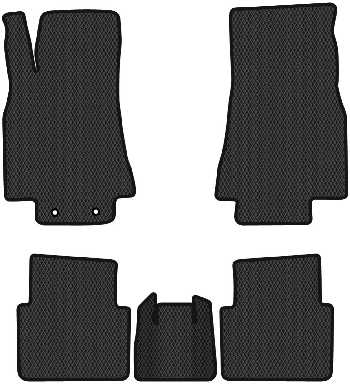 EVA коврики в салон авто EVAtech для B-Class (W245) Mercedes-Benz 2005-2011 1 поколение Htb EU MB1794C5BM2RBB - Фото 1