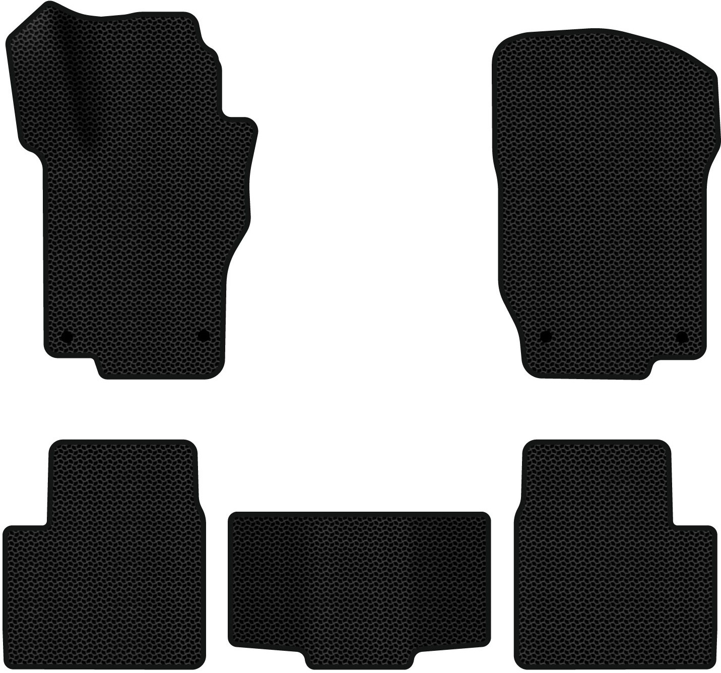 EVA коврики в салон авто EVAtech для ML-Class (W164) Mercedes-Benz 2005-2011 2 поколение SUV EU MB1800CD5MS4KBB - Фото 1