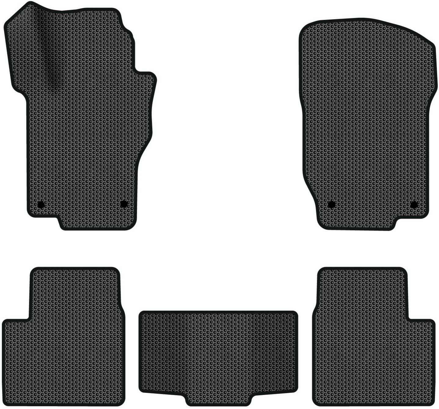 EVA коврики в салон авто EVAtech для ML-Class (W164) Mercedes-Benz 2005-2011 2 поколение SUV EU MB1800CD5MS4SBB - Фото 1