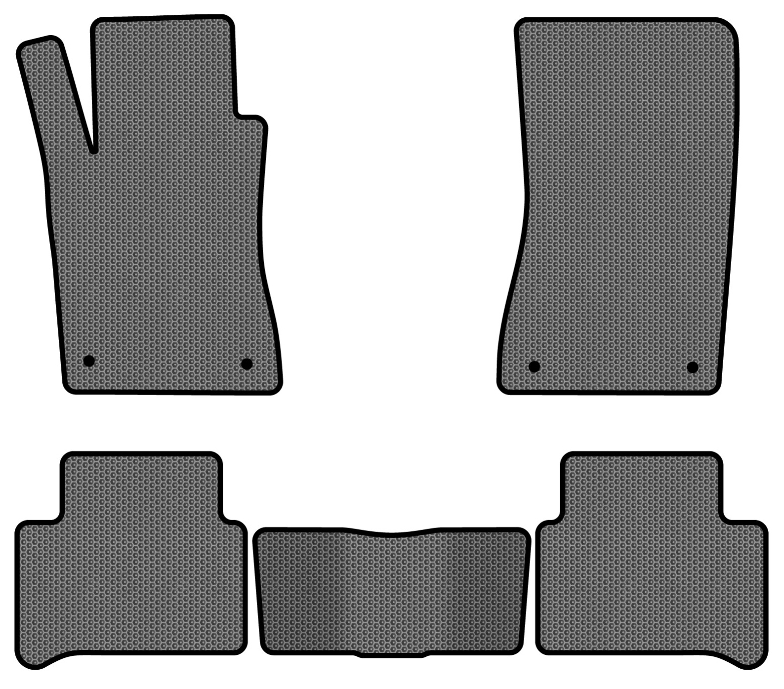 EVA килимки в салон авто EVAtech для E-Class (W211) RWD Mercedes-Benz 2002-2009 3 покоління Sedan EU MB3400C5MS4SGB - Фото 1