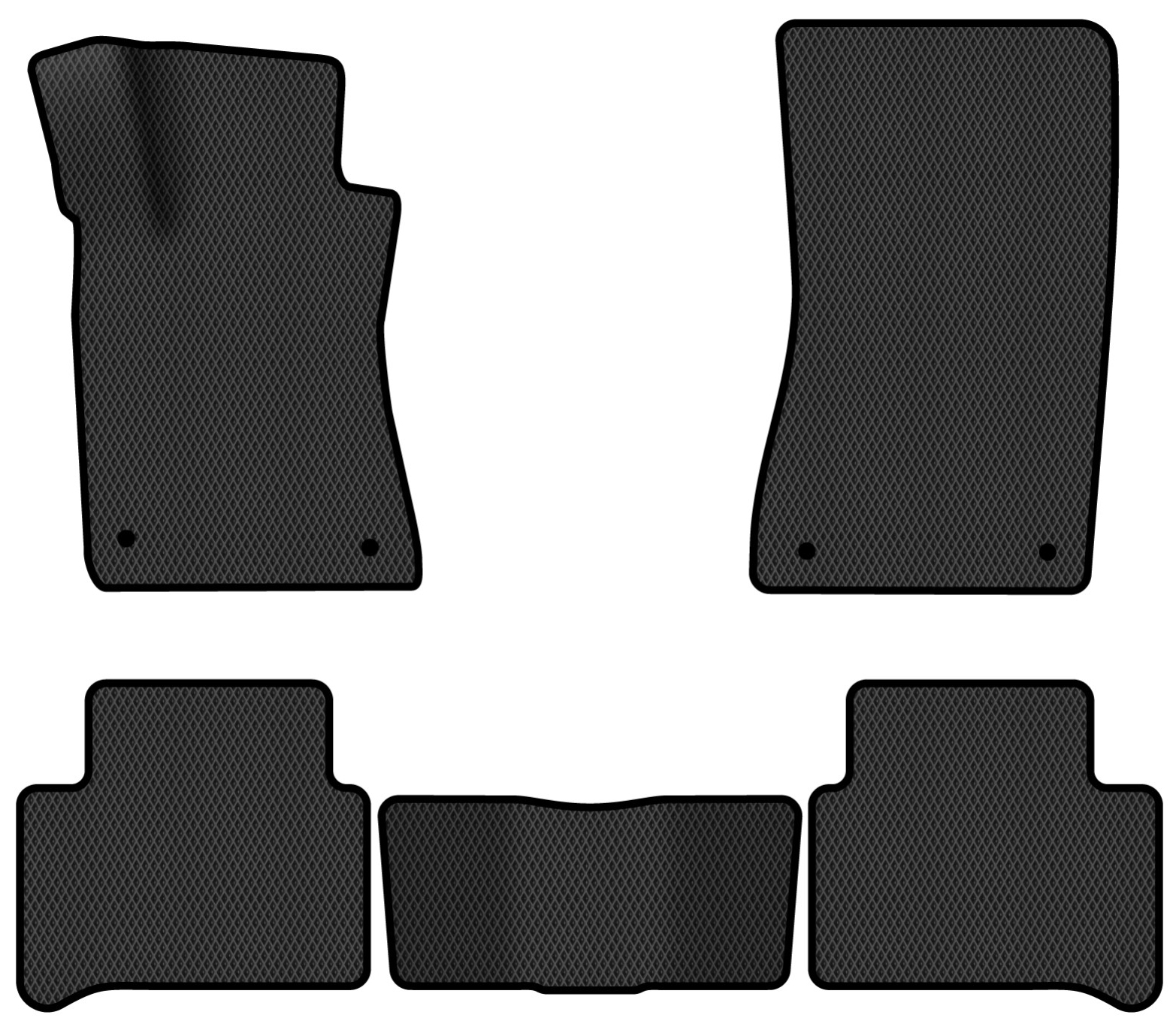 EVA килимки в салон авто EVAtech для E-Class (W211) RWD Mercedes-Benz 2002-2009 3 покоління Sedan EU MB3400CD5MS4RBB - Фото 1