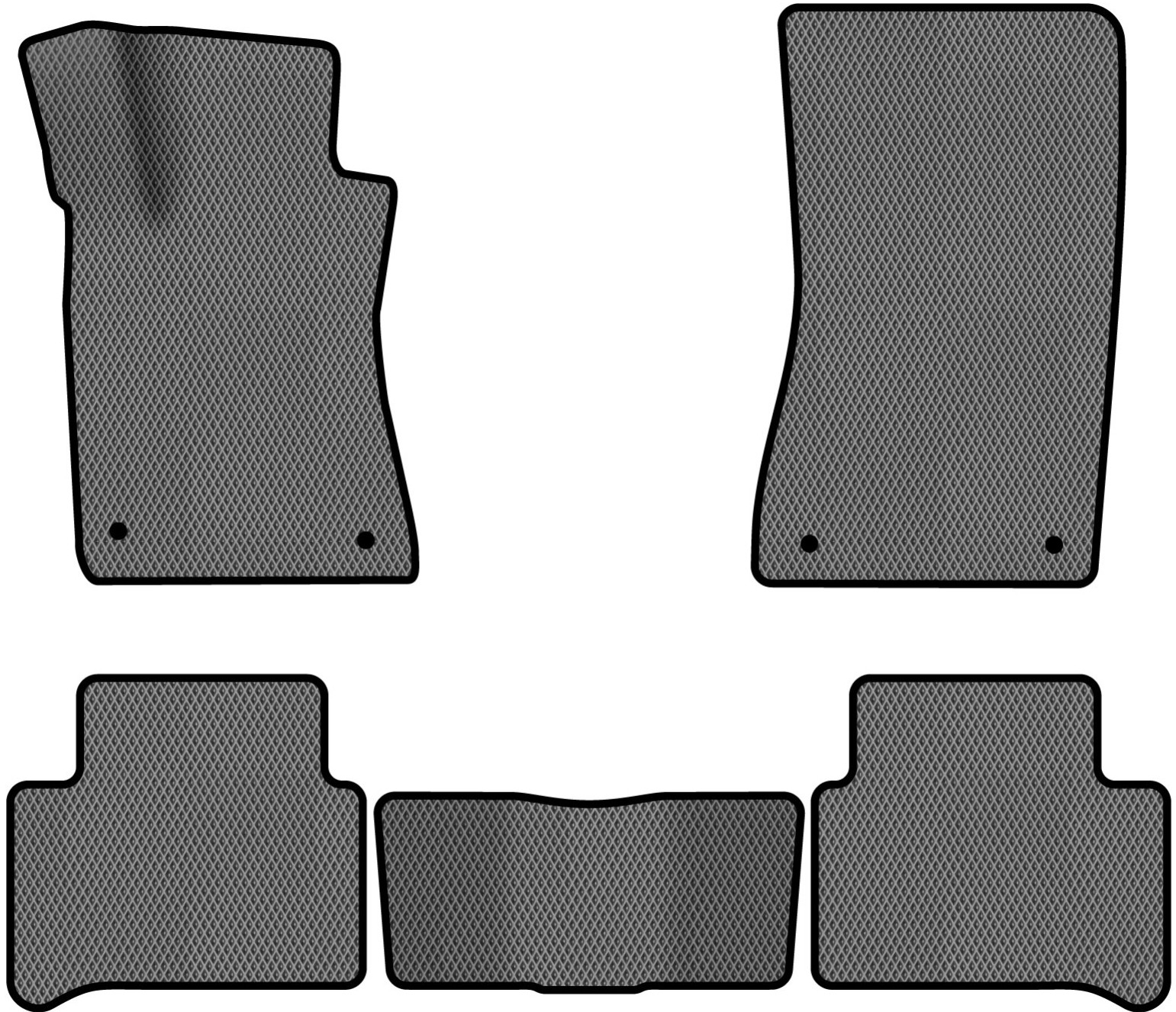 EVA килимки в салон авто EVAtech для E-Class (W211) RWD Mercedes-Benz 2002-2009 3 покоління Sedan EU MB3400CD5MS4RGB - Фото 1