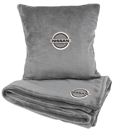 Купити Набір плед + подушка в авто EVAtech M для Nissan сірі MBLMPSMGV021 - Фото 1 Набір плед + подушка в авто EVAtech M для Nissan сірі MBLMPSMGV021 - Фото 1