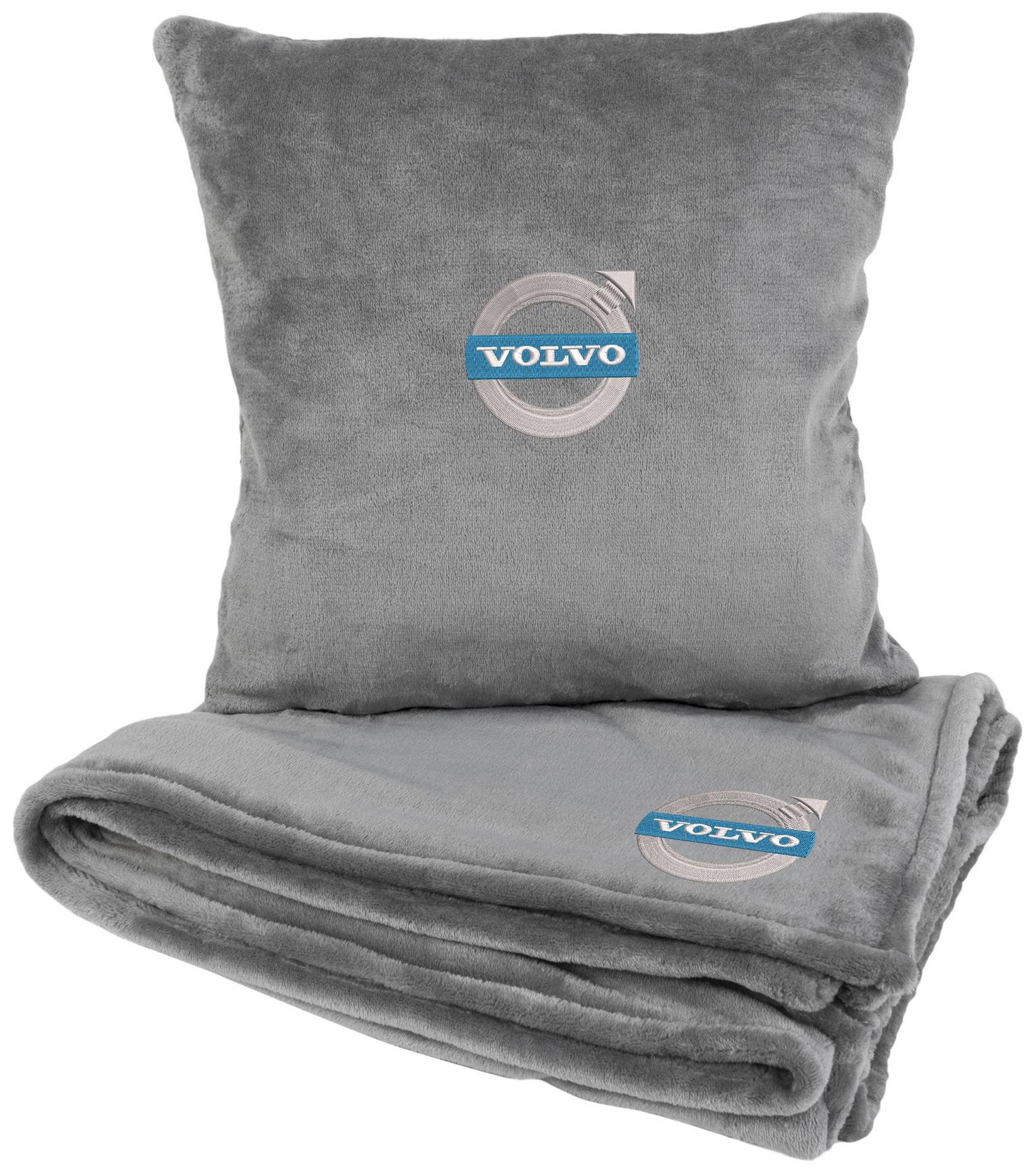Купити Набір плед + подушка в авто EVAtech із махри M для Volvo сірі MBLMPSMGV034 - Фото 1 Набір плед + подушка в авто EVAtech із махри M для Volvo сірі MBLMPSMGV034 - Фото 1