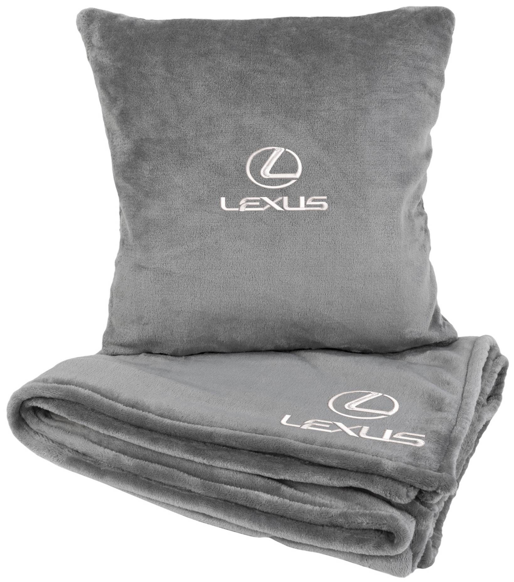 Купити Набір плед + подушка в авто EVAtech із махри M для Lexus сірі MBLMPSMGV035 - Фото 1 Набір плед + подушка в авто EVAtech із махри M для Lexus сірі MBLMPSMGV035 - Фото 1