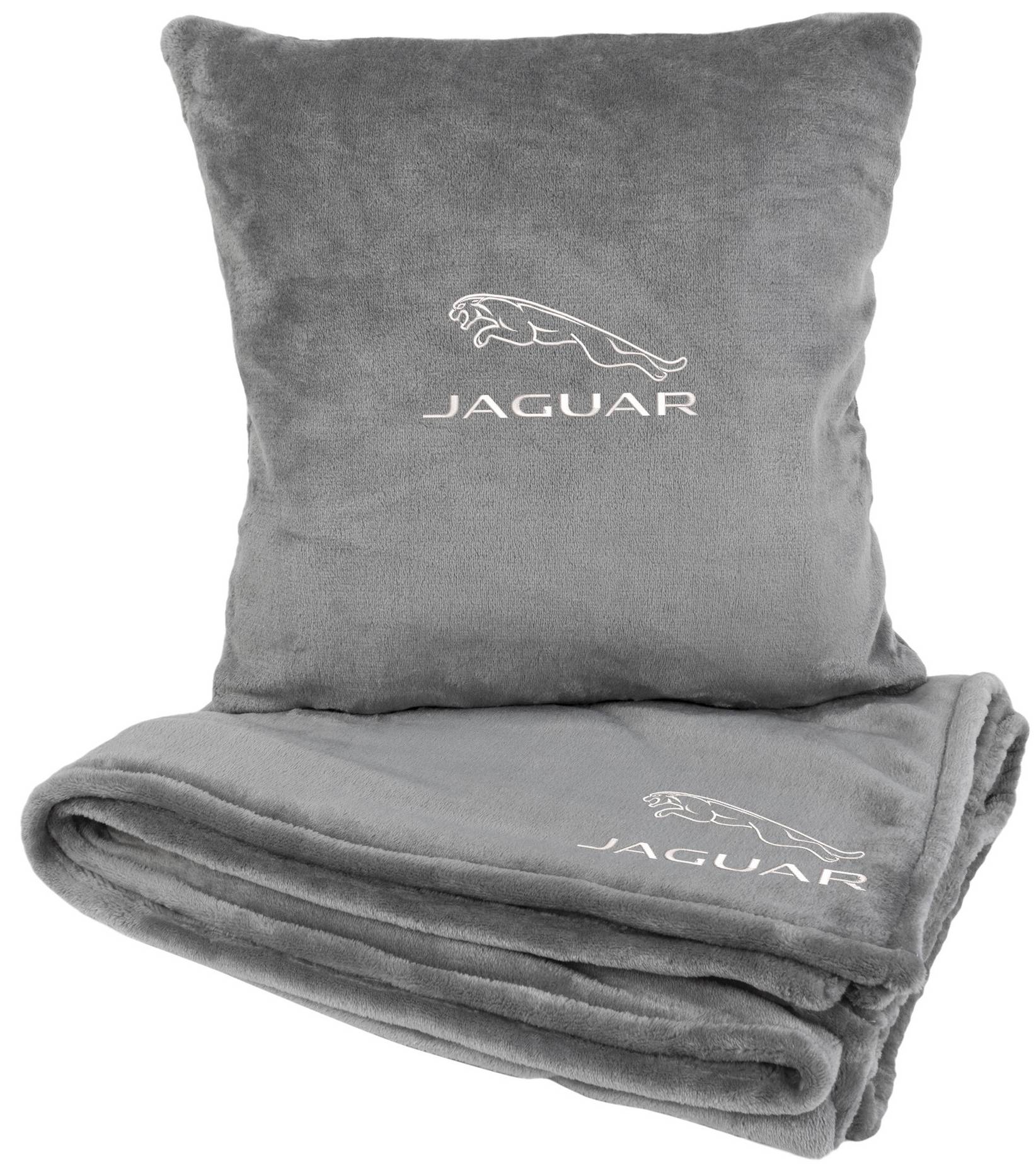 Купити Набір плед + подушка в авто EVAtech із махри M для Jaguar сірі MBLMPSMGV049 - Фото 1 Набір плед + подушка в авто EVAtech із махри M для Jaguar сірі MBLMPSMGV049 - Фото 1