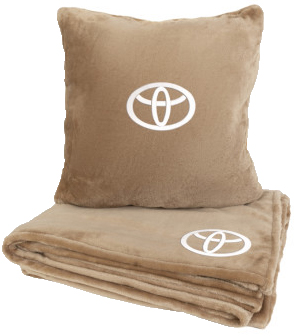 Купити Набір плед + подушка в авто EVAtech M для Toyota бежеві MBLMPSMIV030 - Фото 1 Набір плед + подушка в авто EVAtech M для Toyota бежеві MBLMPSMIV030 - Фото 1