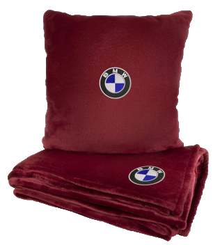 Купити Набір плед + подушка в авто EVAtech M для BMW червоні MBLMPSMRV005 - Фото 1 Набір плед + подушка в авто EVAtech M для BMW червоні MBLMPSMRV005 - Фото 1