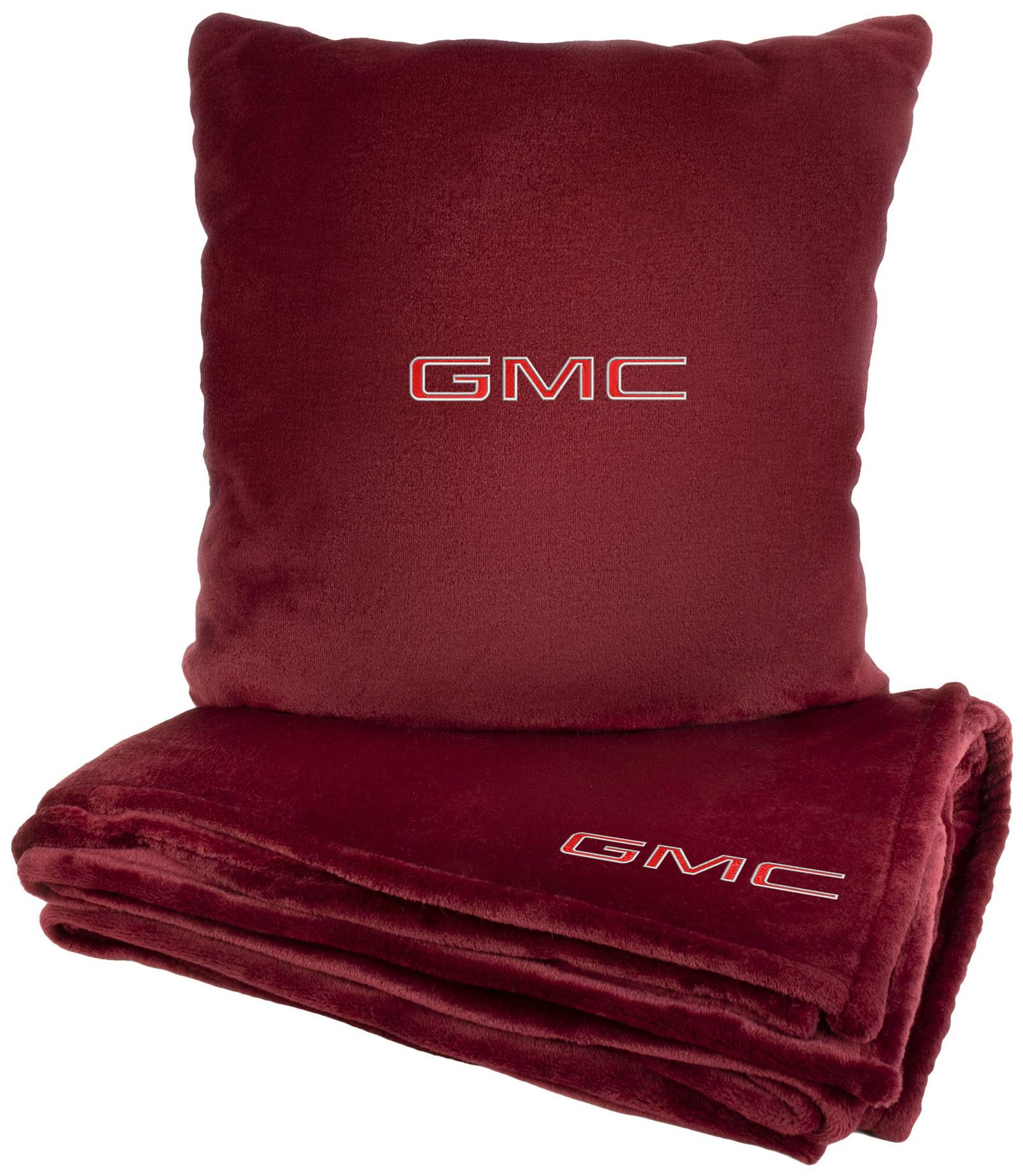 Набір плед + подушка в авто EVAtech M для GMC червоні MBLMPSMRV070 - Фото 1