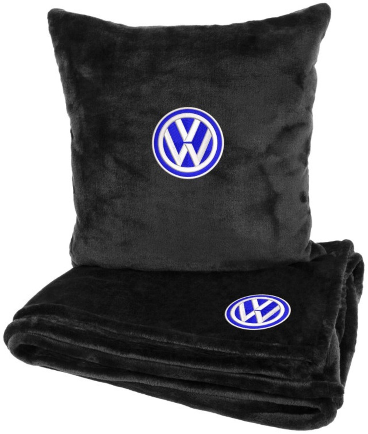 Купить Набор плед + подушка в авто EVAtech из махры S для Volkswagen Черные (MBLMPSSBV033) - Фото 1 Набор плед + подушка в авто EVAtech из махры S для Volkswagen Черные (MBLMPSSBV033) - Фото 1