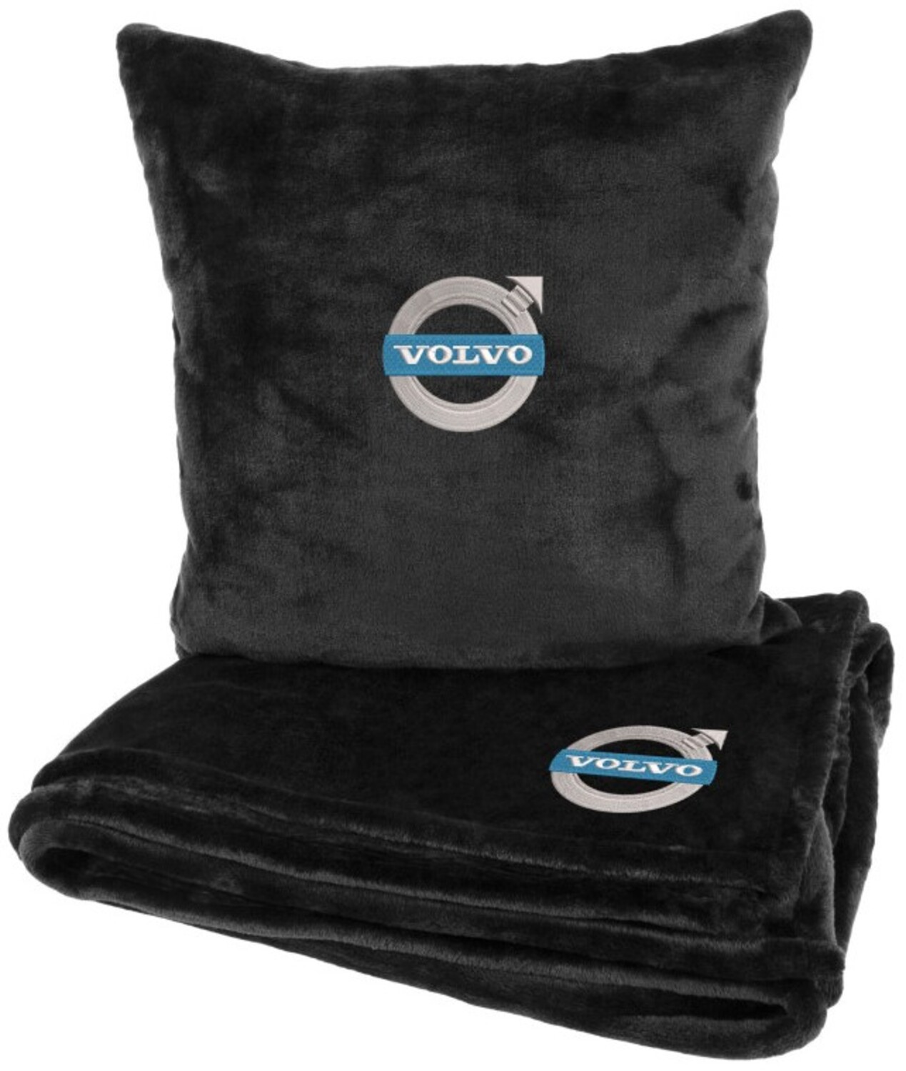 Купить Набор плед + подушка в авто EVAtech из махры S для Volvo Черные (MBLMPSSBV034) - Фото 1 Набор плед + подушка в авто EVAtech из махры S для Volvo Черные (MBLMPSSBV034) - Фото 1