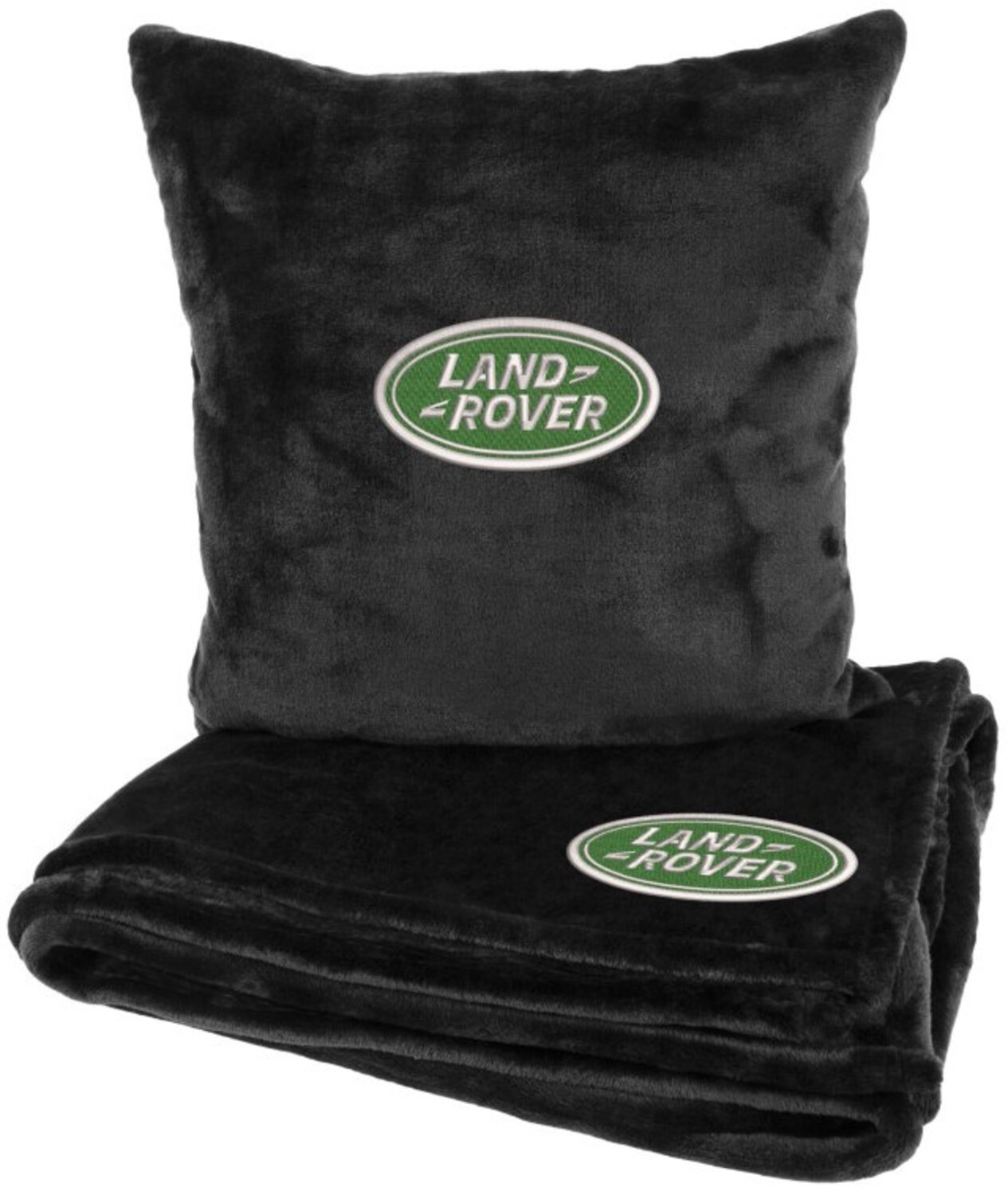 Купить Набор плед + подушка в авто EVAtech из махры S для Land Rover Черные (MBLMPSSBV038) - Фото 1 Набор плед + подушка в авто EVAtech из махры S для Land Rover Черные (MBLMPSSBV038) - Фото 1