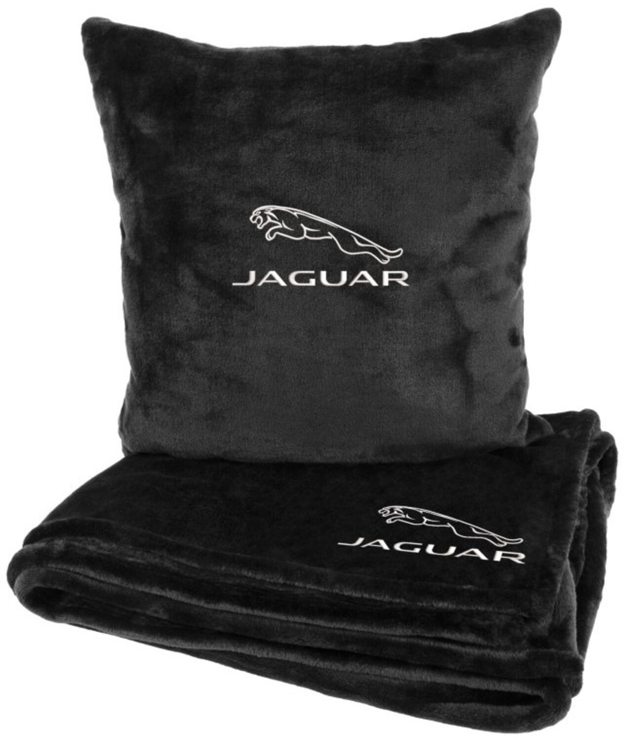 Купити Набір плед + подушка в авто EVAtech із махри S для Jaguar Чорні (MBLMPSSBV049) - Фото 1 Набір плед + подушка в авто EVAtech із махри S для Jaguar Чорні (MBLMPSSBV049) - Фото 1