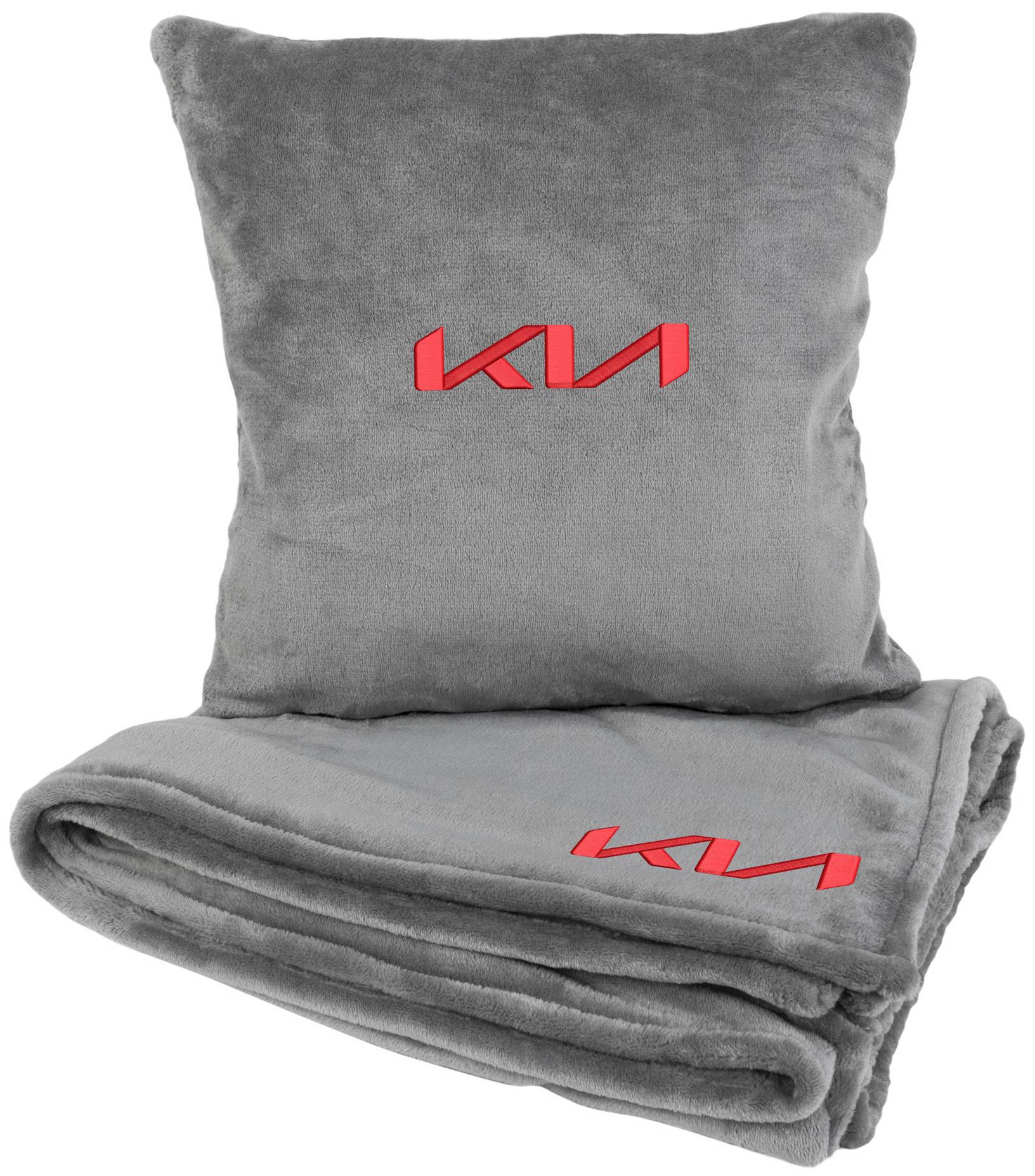 Набір плед + подушка в авто EVAtech S для Kia сірі MBLMPSSGV056 - Фото 1