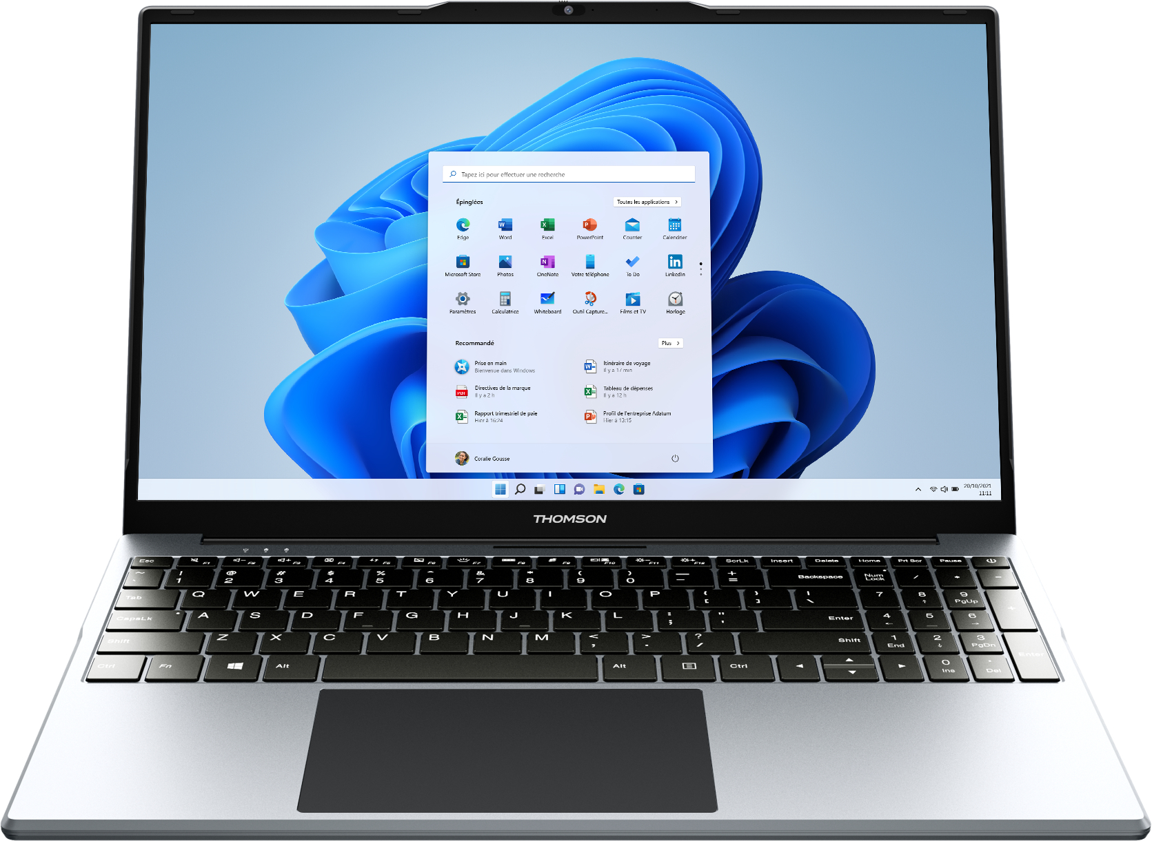 Ноутбук Thomson Neo N15-i3 (MEAN15I3108SL512) Silver - Фото 1