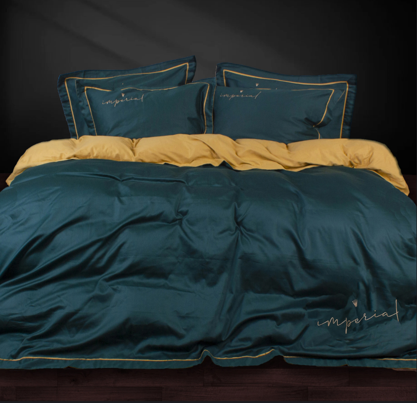Простынь двуспальная MirSon Imperial Satin Messina 180х190 см (2200008581510) - Фото 1
