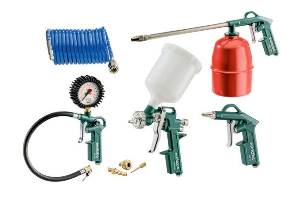 Распылитель краски Metabo LPZ 7 Set + набор пневмоиструментов (601586000) - Фото 1