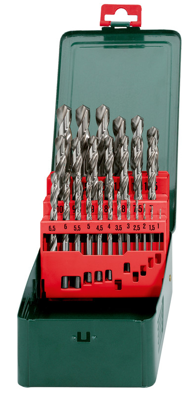 Набір свердел Metabo Promotion HSS-G 25 шт. (627154000) - Фото 1
