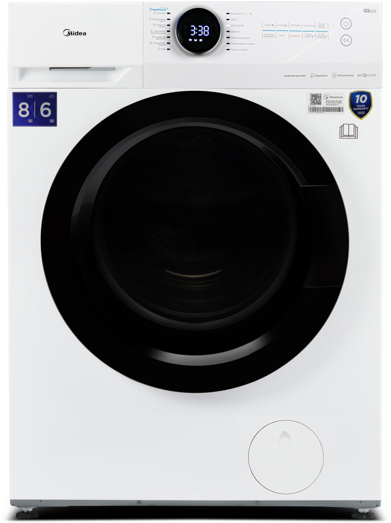 Уценка - Стирально-сушильная машина Midea MF200D80WB/W-C - Фото 1