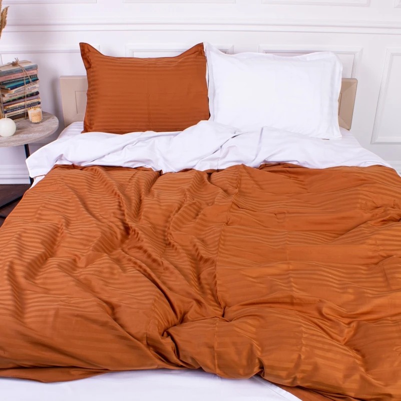 Комплект постільної білизни дитячий MirSon Satin Stripe 30-0005 + 30-0001 Batul 110х140 (2200005246368) - Фото 1
