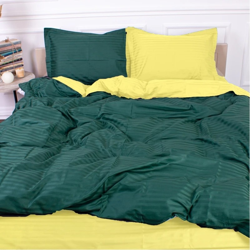 Комплект постільної білизни дитячий MirSon Satin Stripe 30-0017 + 30-0003 Kleiton 110х140 (2200005247259) - Фото 1