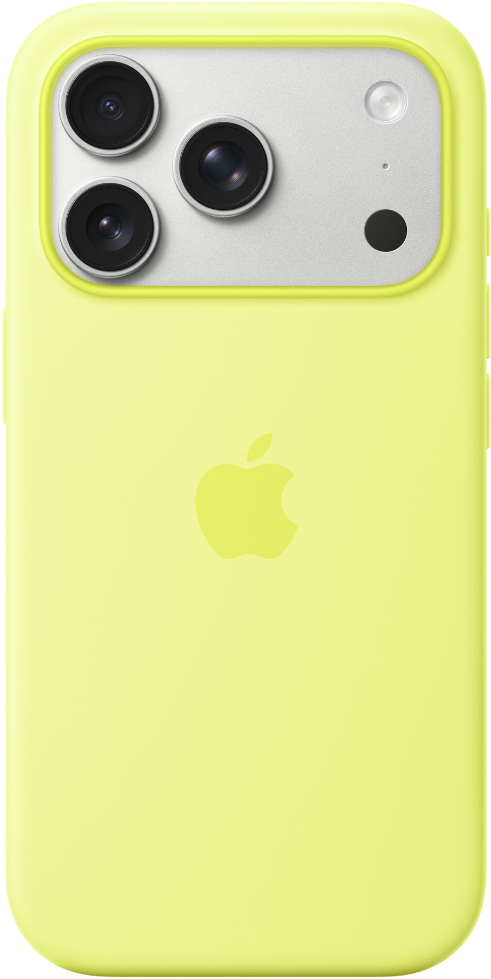 Чехол для смартфона Apple Silicone Case with MagSafe iPhone 17 Pro Neon Yellow (MGFF4) - Фото 1