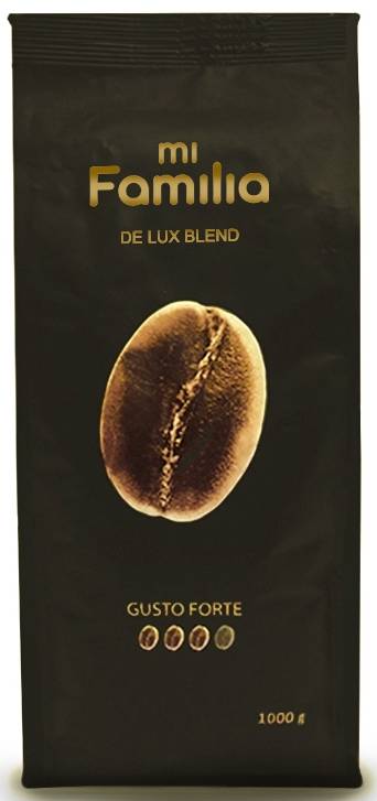 Кофе в зернах MiFamilia De Lux Blend Gusto Forte 1 кг - Фото 1
