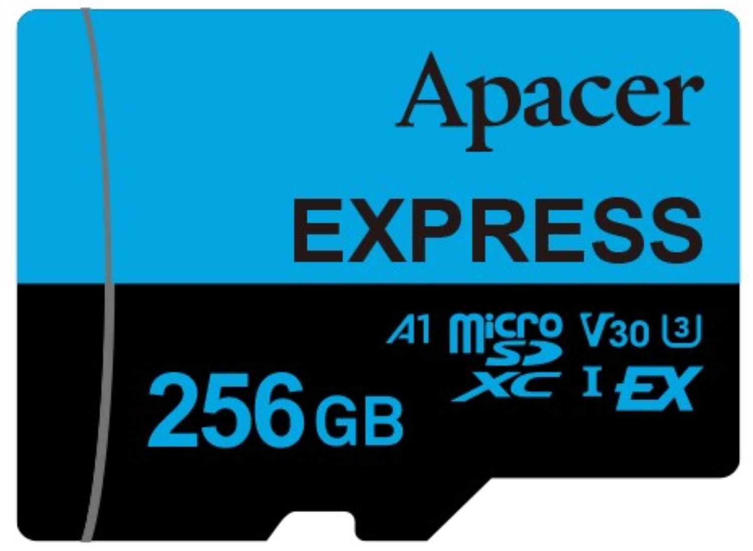 Купити Карта пам'яті Apacer microSDXC Express UHS-I U3 V30 A1 256GB (AP256GMCEXG3X17-RA) - Фото 1 Карта пам'яті Apacer microSDXC Express UHS-I U3 V30 A1 256GB (AP256GMCEXG3X17-RA) - Фото 1