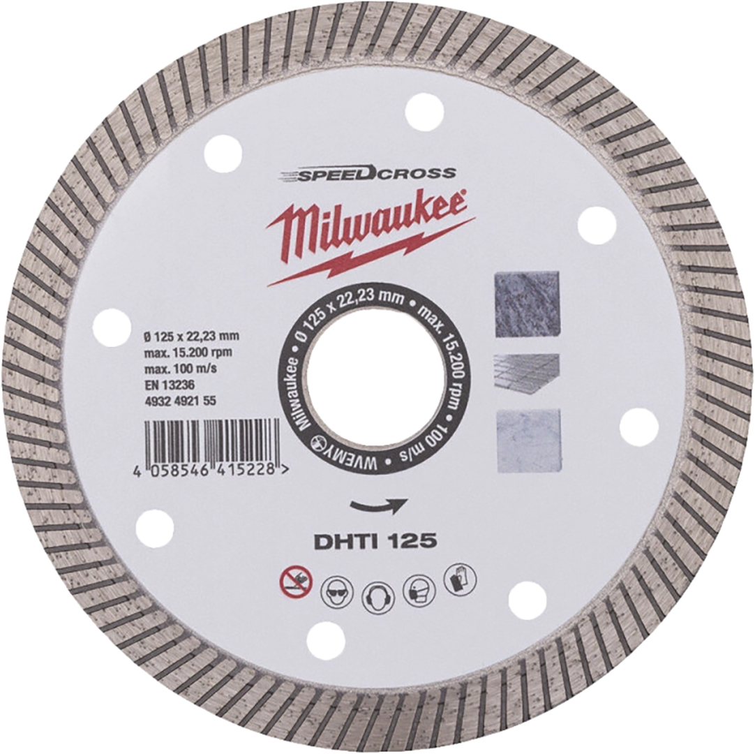 Купити Диск алмазний Milwaukee DHTI 125 мм (4932492155) - Фото 1 Диск алмазний Milwaukee DHTI 125 мм (4932492155) - Фото 1