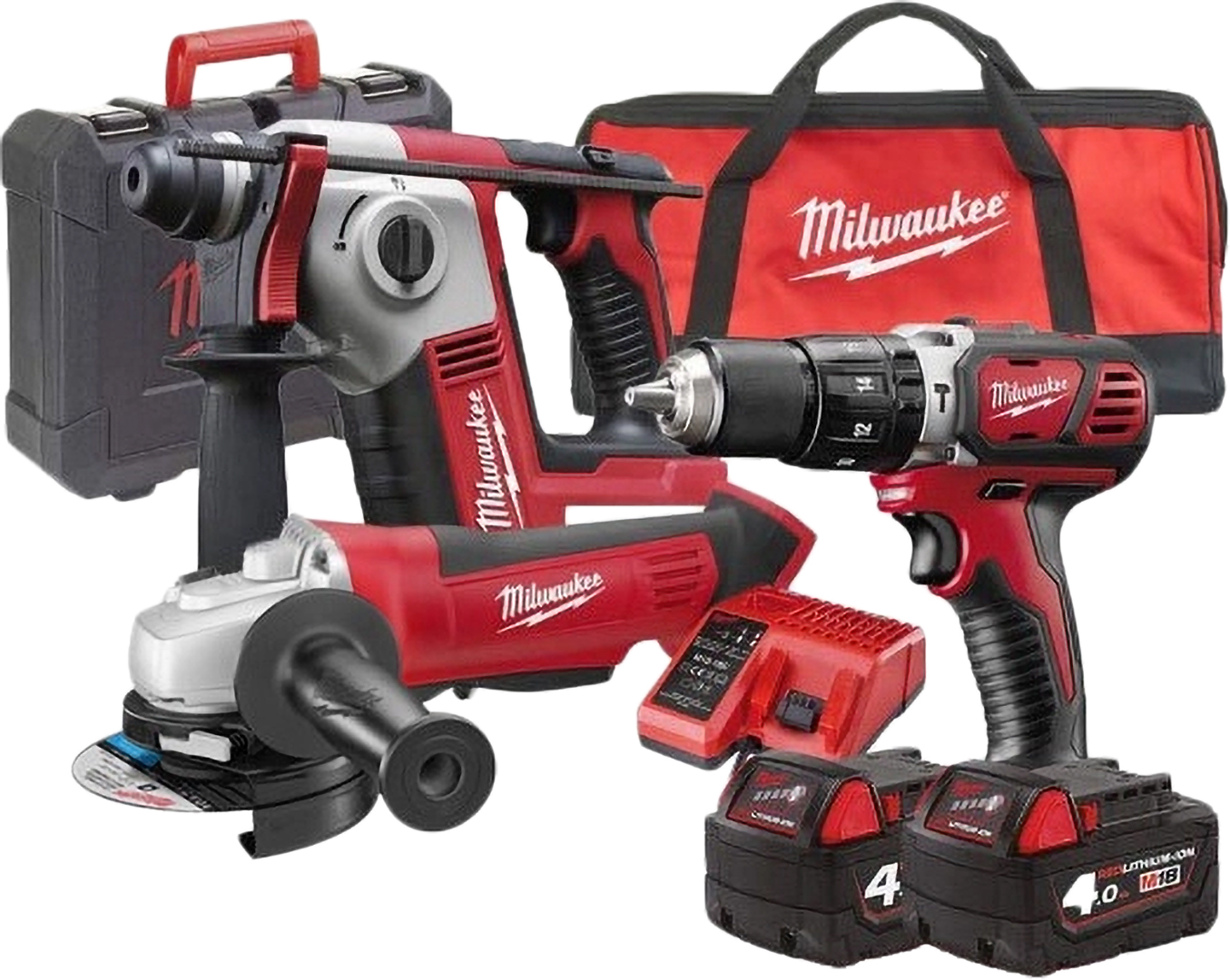 Купить Набор электроинструментов Milwaukee M18 BPP3A-402B - KIT COMPOSTO DA (4933464140) - Фото 1 Набор электроинструментов Milwaukee M18 BPP3A-402B - KIT COMPOSTO DA (4933464140) - Фото 1