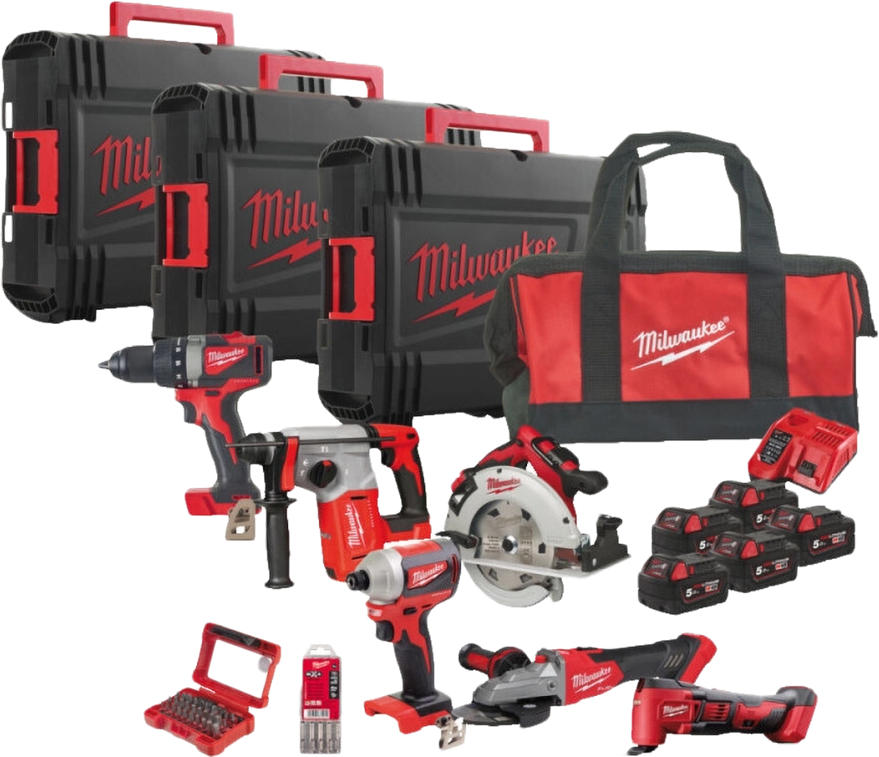 Набор электроинструментов Milwaukee M18 FPP6E-505B (4933480949) - Фото 1