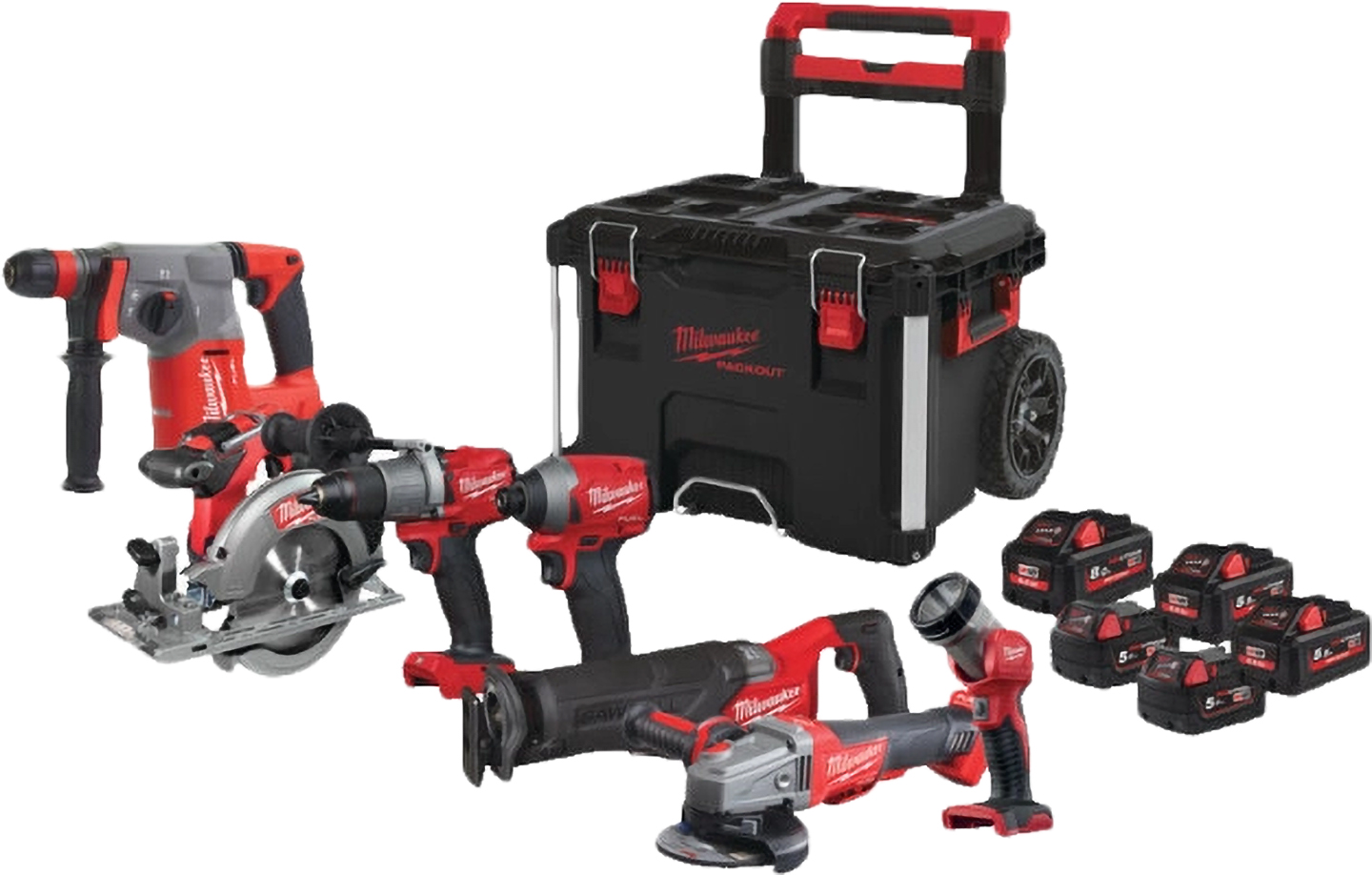 Купить Набор электроинструментов Milwaukee M18 FPP7B-855P (4933479264) - Фото 1 Набор электроинструментов Milwaukee M18 FPP7B-855P (4933479264) - Фото 1