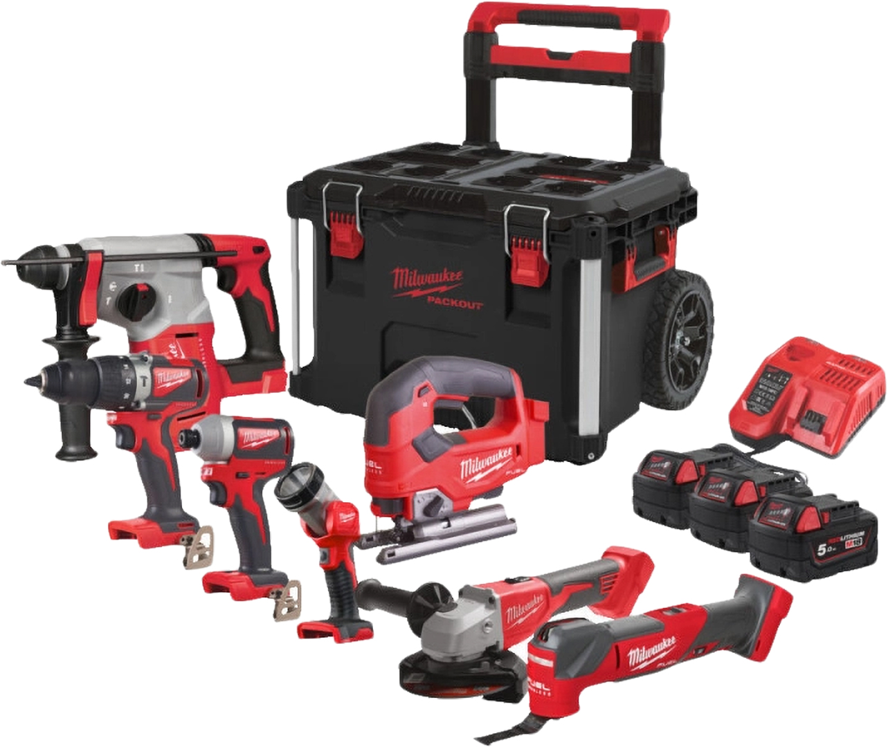 Купить Набор электроинструментов Milwaukee M18 FPP7C-5503С (4933498006) - Фото 1 Набор электроинструментов Milwaukee M18 FPP7C-5503С (4933498006) - Фото 1