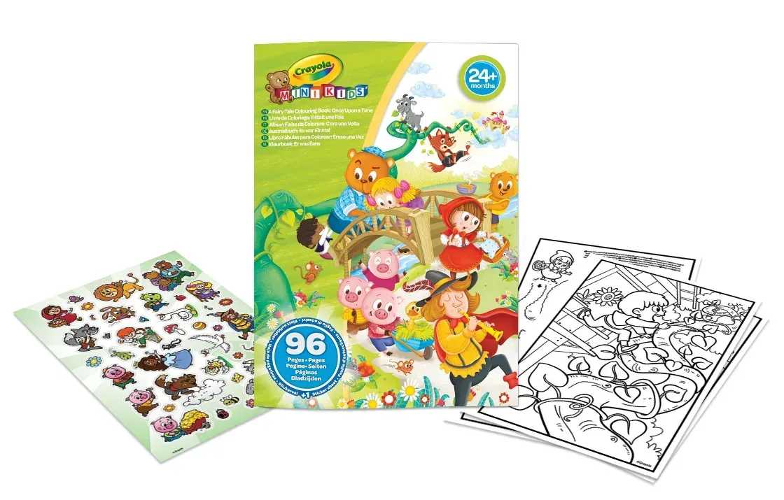 Раскраски классические Crayola Любимые сказки 96 стр. и наклейки (25-1081) - Фото 1