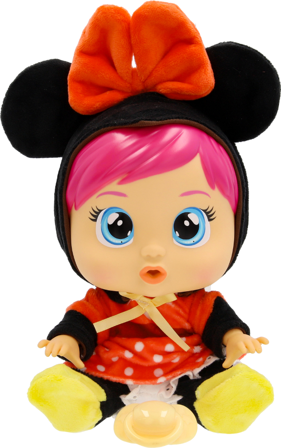 Интерактивный пупс Cry Babies CB. ЛЮБОВЬ И ЗАБОТА DISNEY Кукла Плакса Минни с аксессуарами 26 cм (927384) - Фото 1