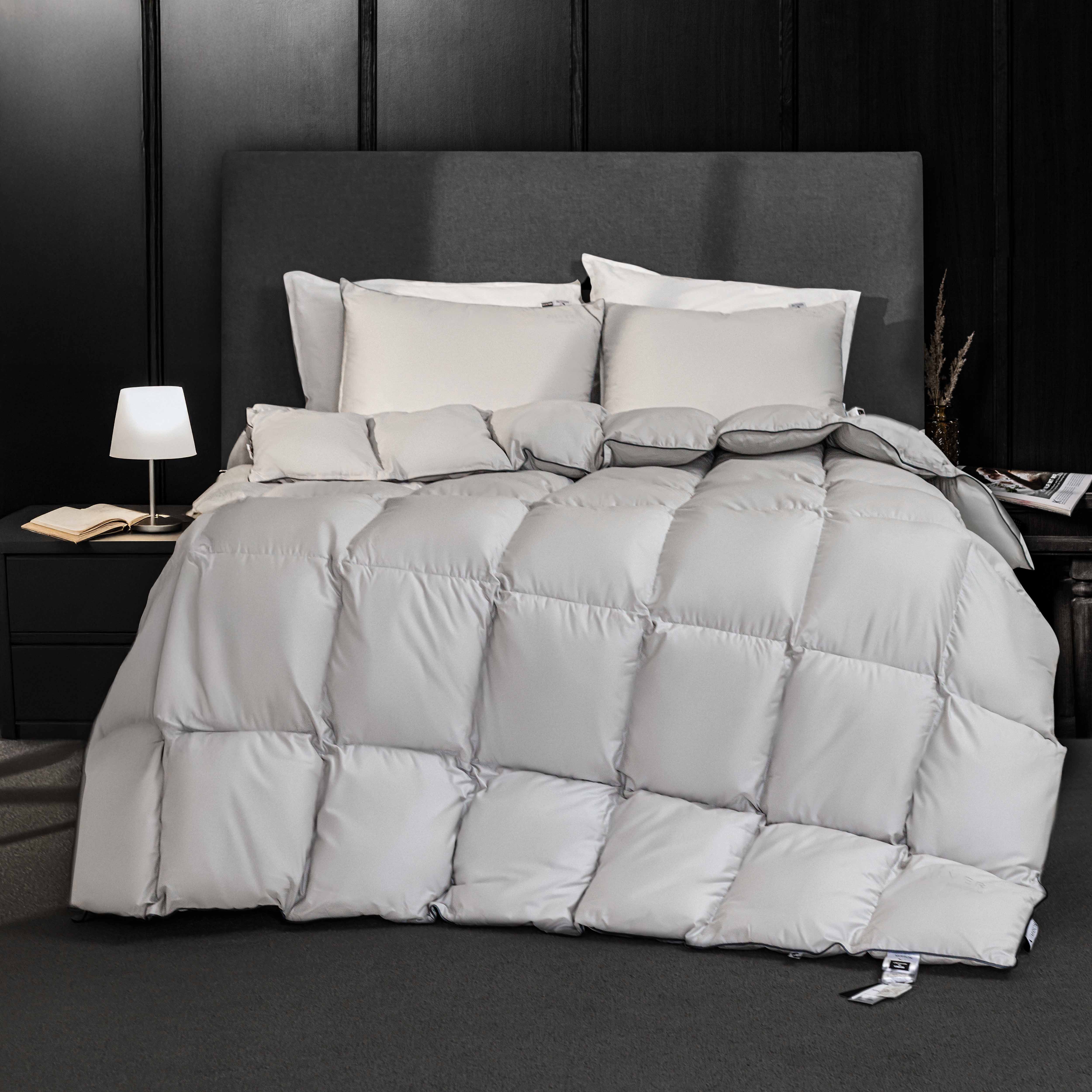 Ковдра дитяча демісезонна MirSon 100% пух Сатин-Преміум пухотримаючий № 065 "Silver Cloud" 110х140 (2200009348723) - Фото 1