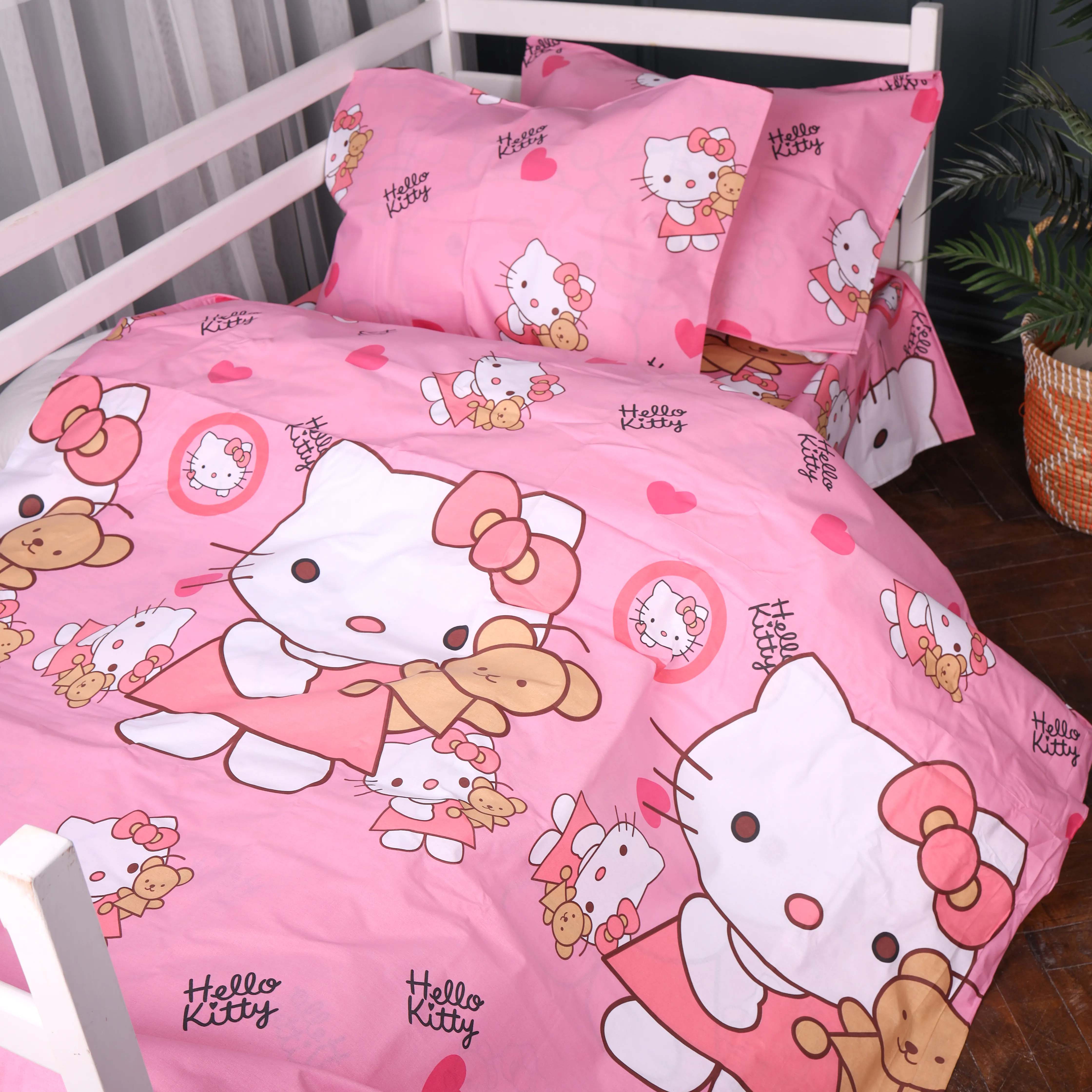 Комплект постільної білизни MirSon 143х210 см 17-0903 Kitty Sweet Hearts Ranforce Elite (2200012399354) - Фото 1