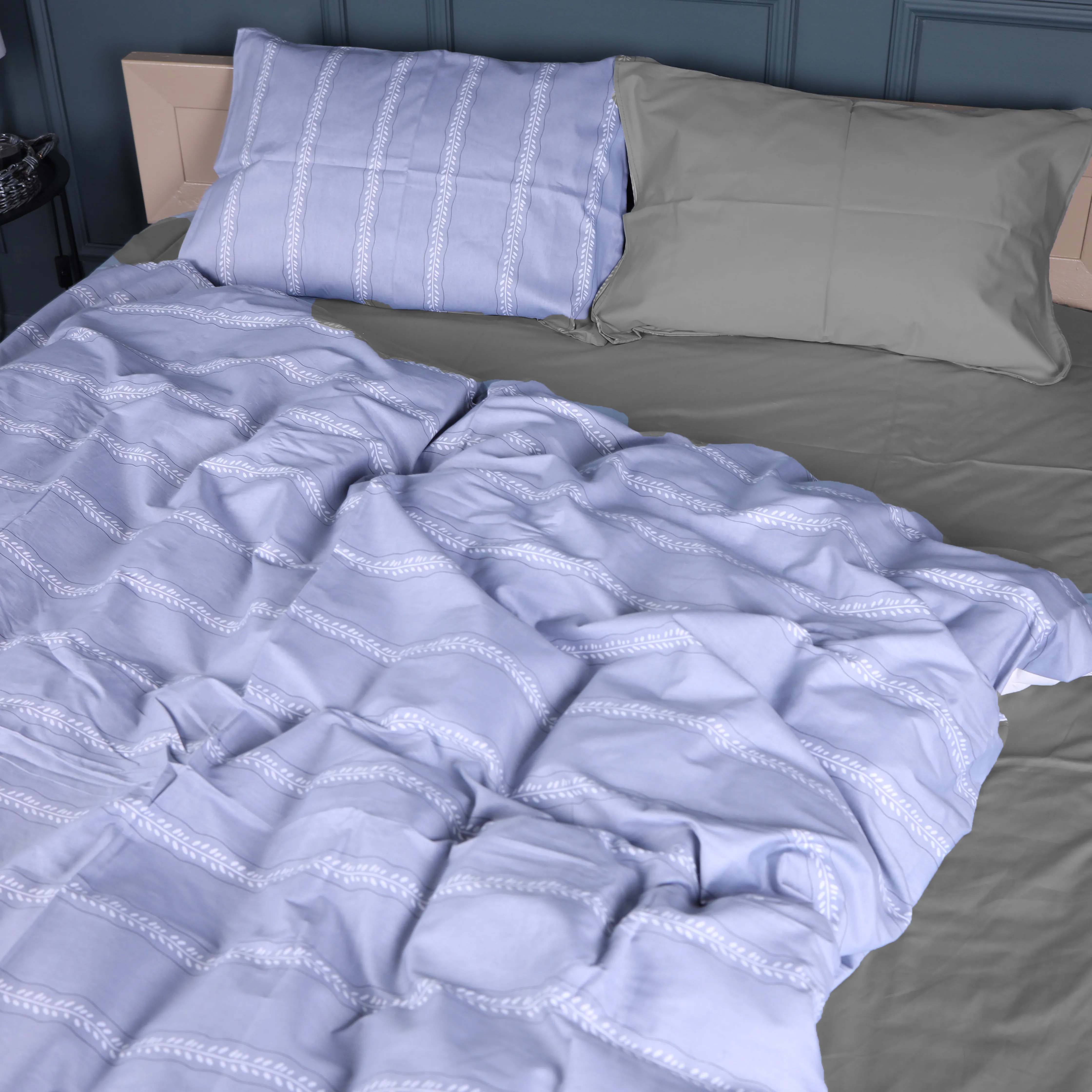 Комплект постельного белья MirSon 143х210 см 22-1378 Silver Vine Сатин (2200010476323)