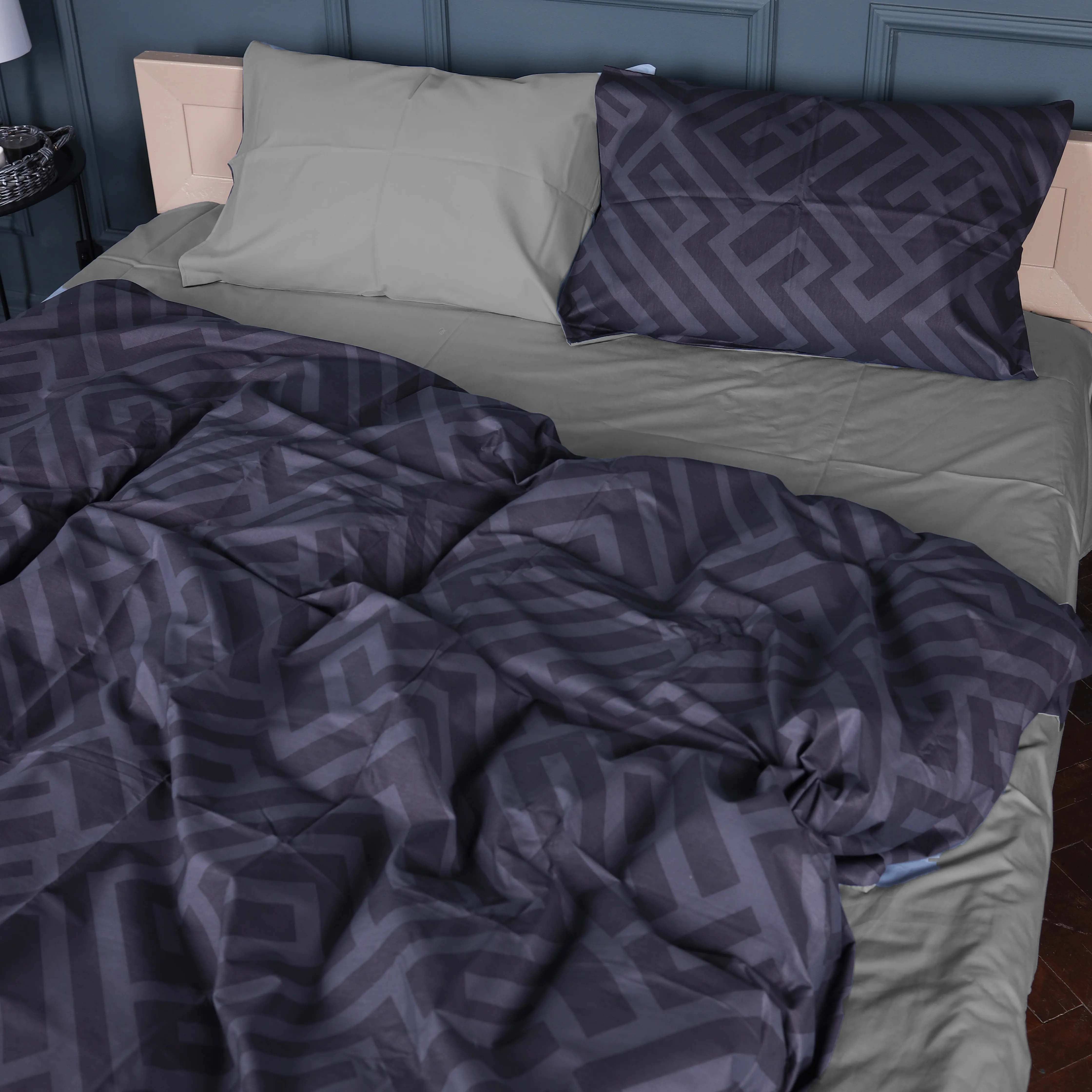 Комплект постельного белья MirSon 143х210 см 22-1396 Geometric Vibes Сатин (2200010565478)