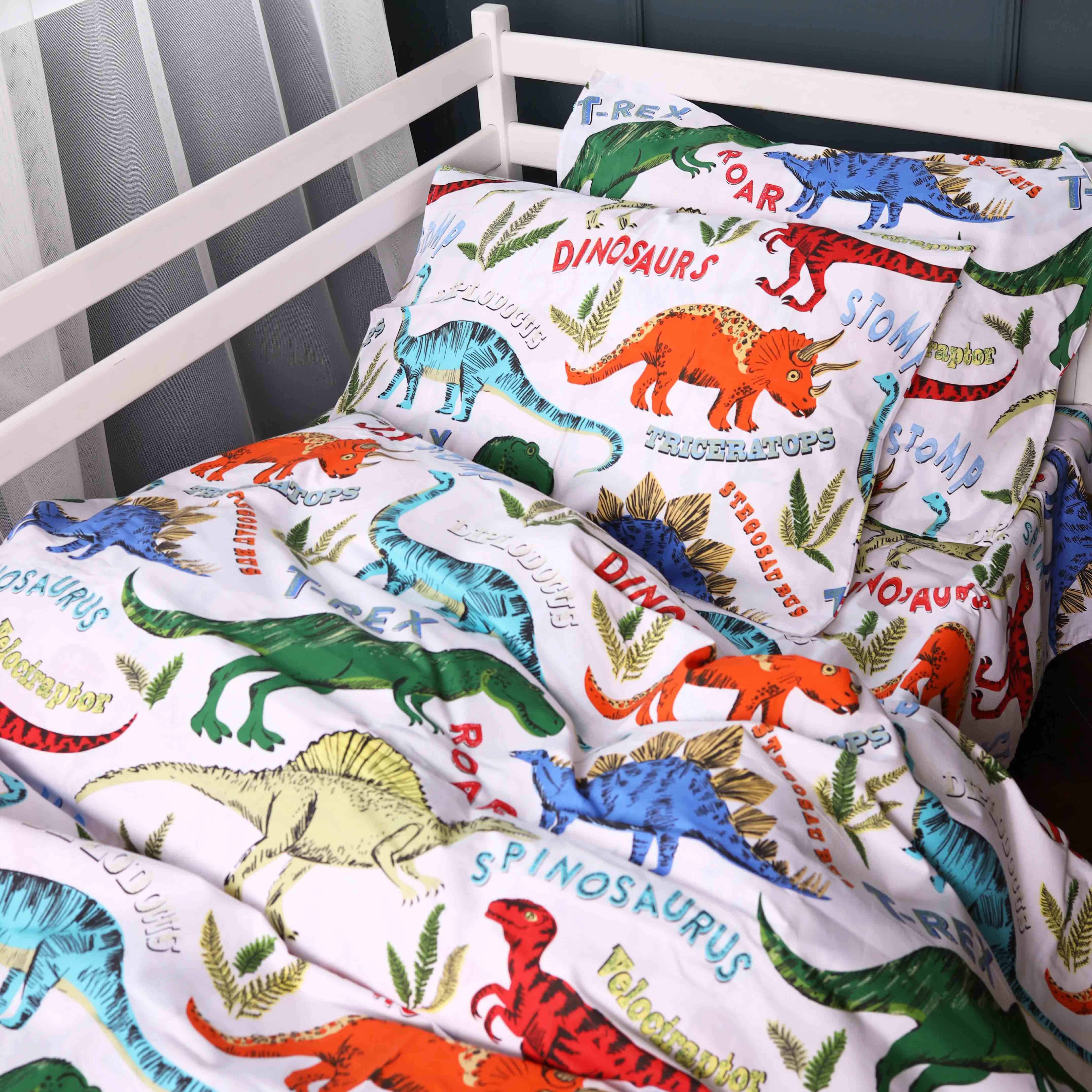 Комплект постільної білизни MirSon 143х210 см 17-0868 Dino World Бязь (2200012066676) - Фото 1