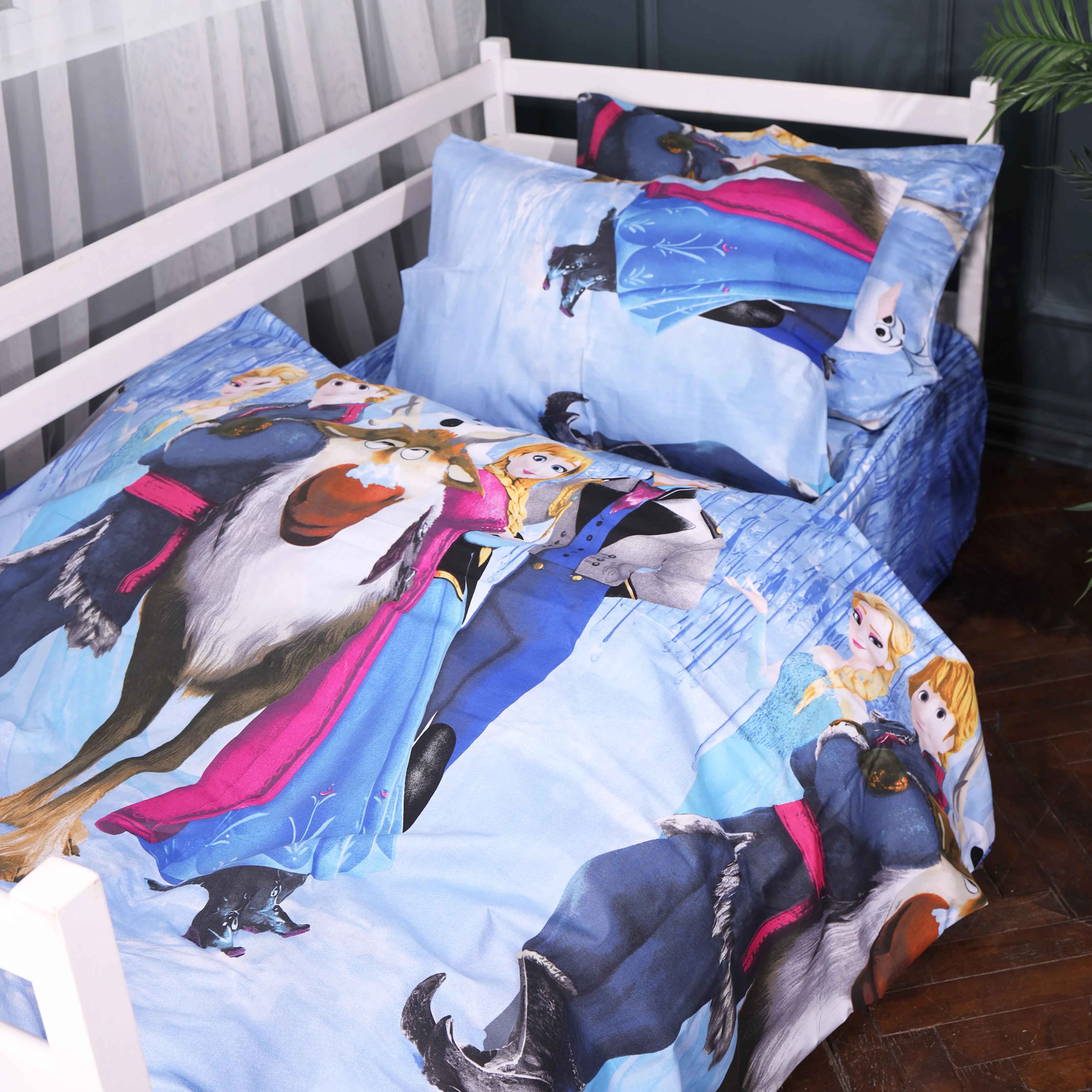 Комплект постільної білизни MirSon 143х210 см Kids Time 17-0894 Frozen Team Бязь (2200012392348) - Фото 1