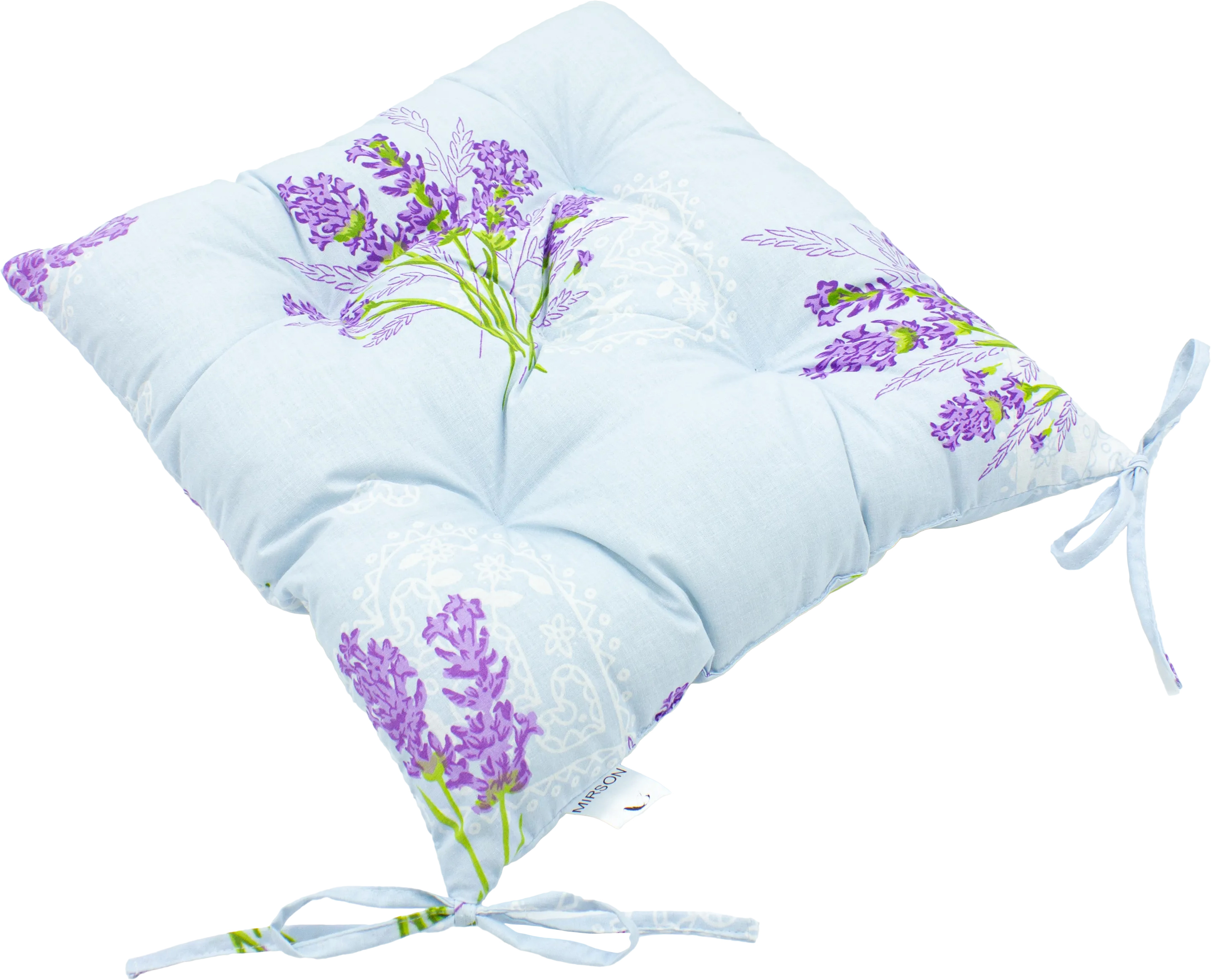 Подушка для стула MirSon Бязь Принт 17-0130 Lavender sea 40х50 см (2200006276463) - Фото 1