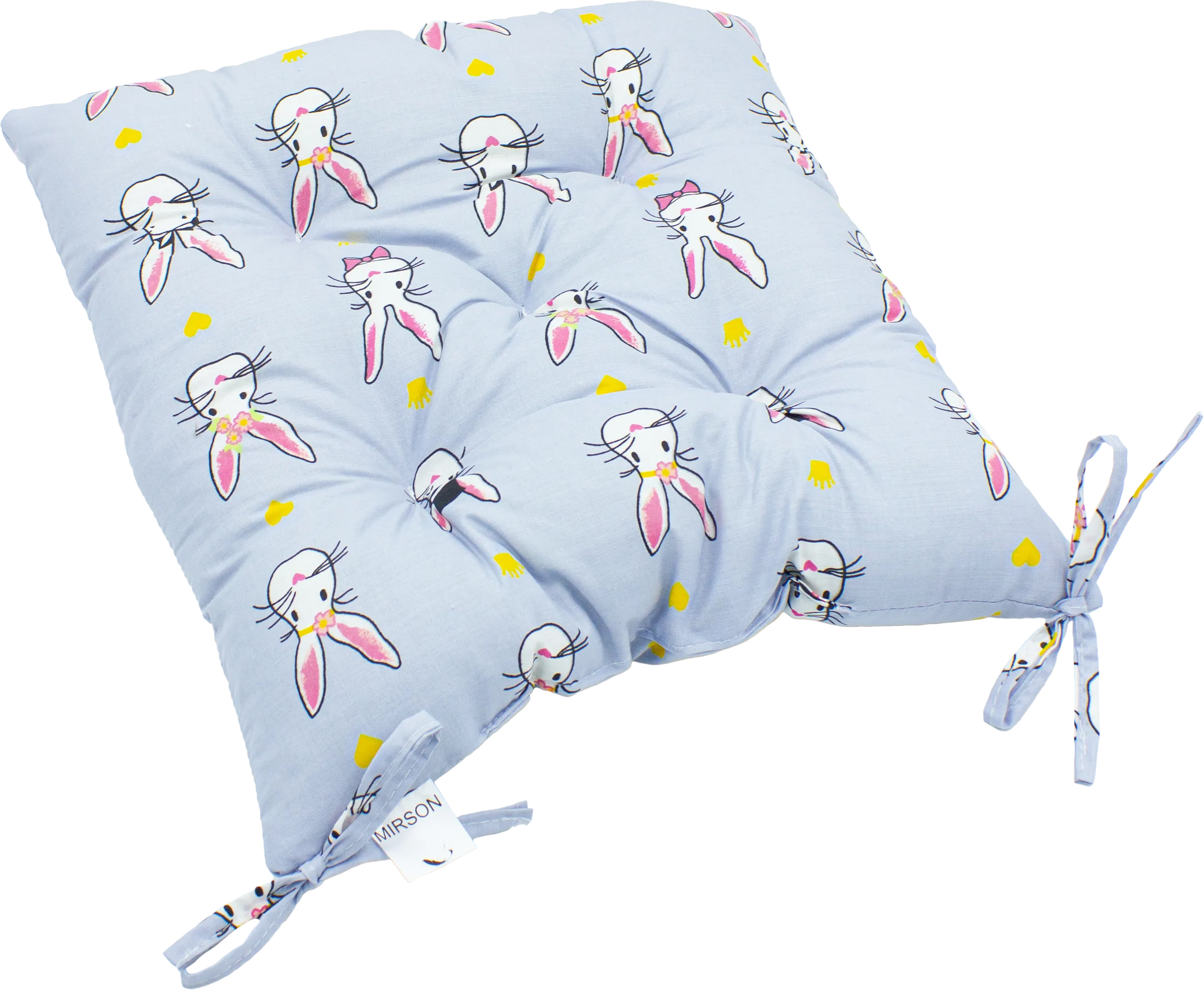 Подушка для стула MirSon Бязь Принт 17-0527 Bunnies 40х50 см (2200006276821) - Фото 1